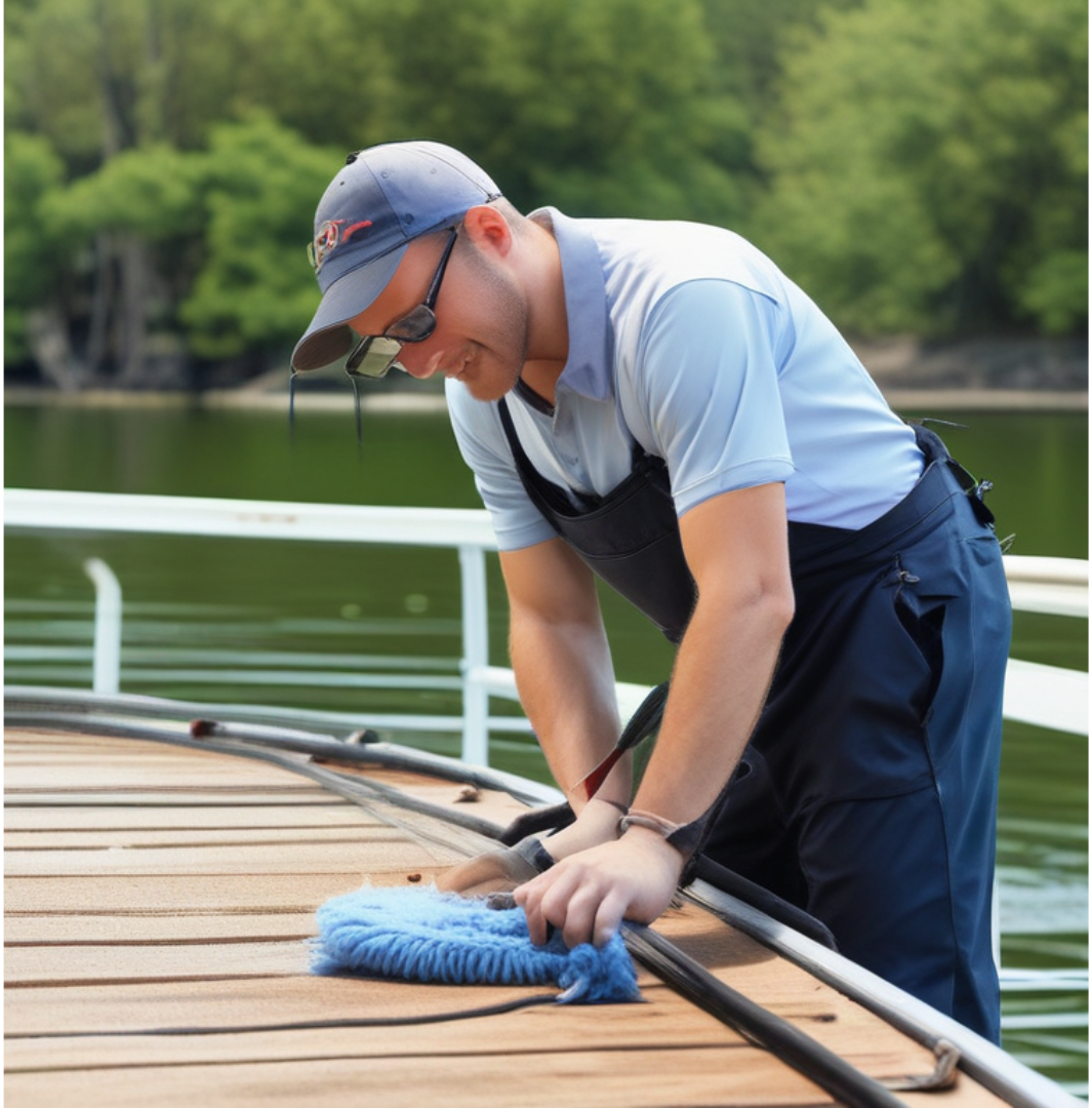 Cleaning Pontoons