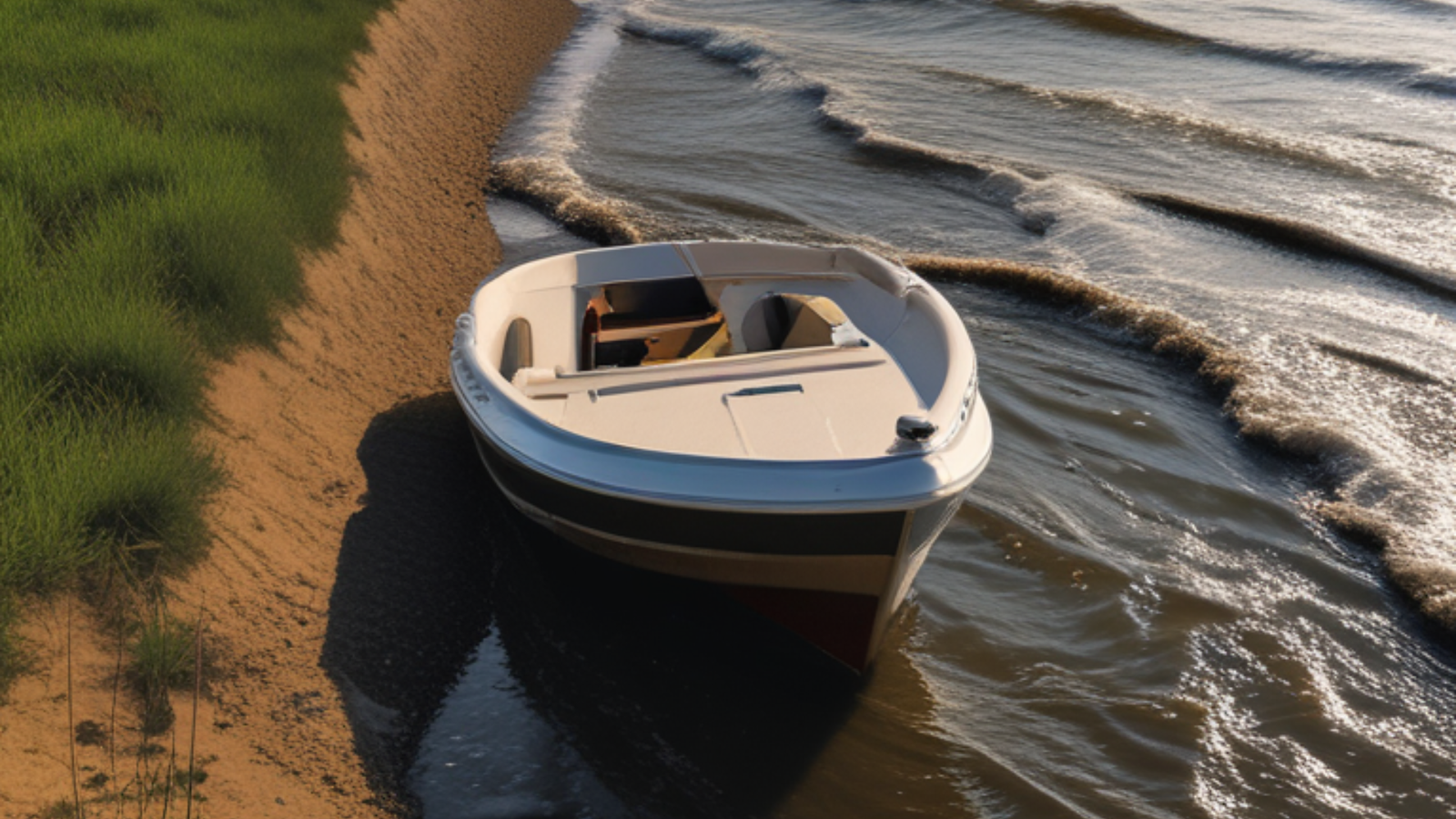 Powerboat Near A Shoreline