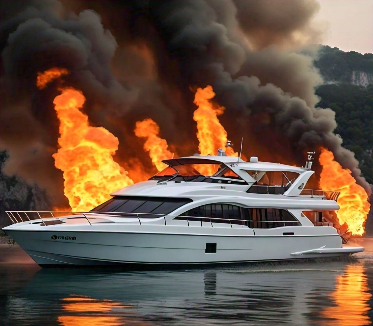 A boat Fire Breaks Out 